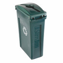 Rubbermaid 23 gal Rectangular Recycling Can, Plastic, Green - FG354007GRN