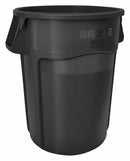 Rubbermaid 44 gal Round Trash Can, Plastic, Black - FG264360BLA