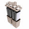 Rubbermaid (4) 23 gal Rectangular Recycling Station, Plastic, Brown - 1792374