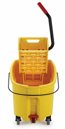 Rubbermaid Yellow Polypropylene Mop Bucket and Wringer, 11 gal - FG618688YEL