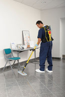Rubbermaid Nylon Slide On 3-51/64" x 18" Wet Mop Head and Handle, Yellow - FGQ97900YL00