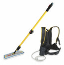 Rubbermaid Nylon Slide On 3-51/64" x 18" Wet Mop Head and Handle, Yellow - FGQ97900YL00