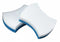 Scotch-Brite 5 1/8 in x 2 7/8 in Polymeric Foam, Urethane Scouring Pad, Blue, White, 60PK - 4004BP