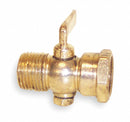 Apollo 1/4" Lever Air Cock, MNPT x FNPT Hexagon Shoulder, 200 psig Max. Pressure, Nut Bottom Type - 4153004