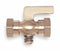 Apollo 1/4" Lever Air Cock, FNPT Hexagon Shoulder x FNPT Hexagon Shoulder, 80 psig Max. Pressure, Spring Bo - 4159001