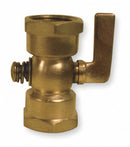 Apollo 1/8" Lever Air Cock, MNPT Hexagon Shoulder x Straight Nose, 80 psig Max. Pressure, Nut Bottom Type - 4163001
