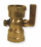 Apollo 1/8" Lever Air Cock, MNPT Hexagon Shoulder x Straight Nose, 80 psig Max. Pressure, Spring Bottom Typ - 4165001