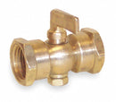 Apollo 1/4" Lever Air Cock, FNPT Hexagon Shoulder x FNPT Hexagon Shoulder, 200 psig Max. Pressure, Nut Bott - 4159004