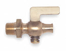 Apollo 1/4" Lever Air Cock, MNPT Hexagon Shoulder x Straight Nose, 80 psig Max. Pressure, Spring Bottom Typ - 4166001