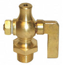Apollo 1/8" Lever Air Cock, MNPT Hexagon Shoulder x Straight Nose, 200 psig Max. Pressure, Nut Bottom Type - 4165004