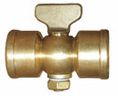 Apollo 1/4" Lever Air Cock, FNPT x FNPT, 100 psig Max. Pressure, Spring Bottom Type - 4110201