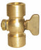 Apollo 1/4" Tee Air Cock, FNPT x FNPT, 250 psig Max. Pressure, Nut Bottom Type - 4110204