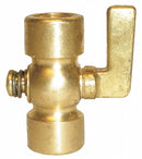 Apollo 1/4" Lever Air Cock, FNPT x FNPT, 100 psig Max. Pressure, Spring Bottom Type - 4110301