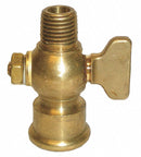 Apollo 1/4" Tee Air Cock, MNPT x FNPT, 250 psig Max. Pressure, Nut Bottom Type - 4125004
