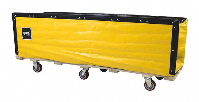 Royal Basket Easy-Access Permanent Vinyl Liner Basket Trucks, 28.3 cu ft, Yellow, 85 in x 25 in x 32 in - G85-YXX-FOA-5UNN