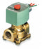 Redhat 120V AC Brass Solenoid Valve, Normally Open, 3/4" Pipe Size - 8030G083