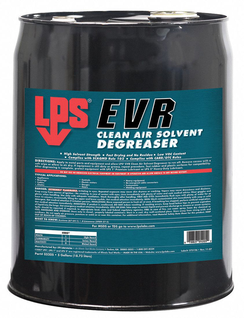 LPS Degreaser, 5 gal Cleaner Container Size, Drum Cleaner Container Type, Orange Fragrance - 5205