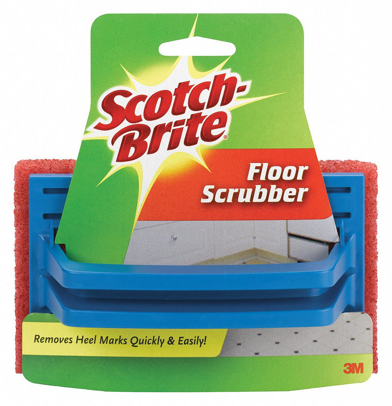 Scotch-Brite 6" x 4" Synthetic Fiber Scrubber, Red, Brown, 12PK - 7722