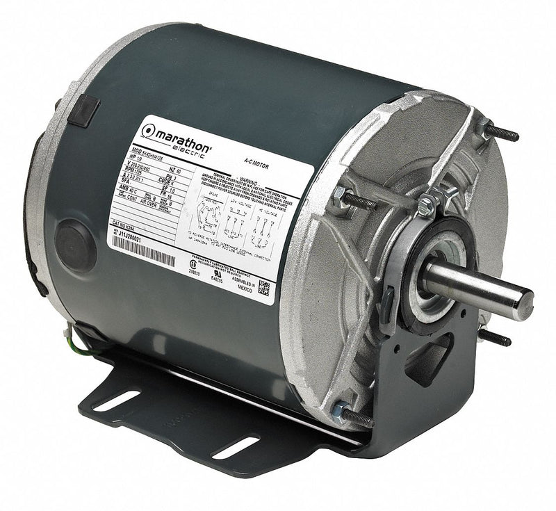 Marathon Motors 1/4 HP Agricultural Fan Motor,Permanent Split Capacitor,1625 Nameplate RPM,115/230 Voltage - 5KCP35KNB057S