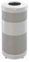 Rubbermaid 25 gal Round Trash Can, Metal, Gray - FGS3SSTSSPL