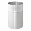 Rubbermaid 21 gal Round Trash Can, Metal, Silver - FGAOT35SAPL