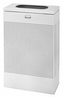 Rubbermaid 13 gal Rectangular Fire-Resistant Trash Can, Metal, Silver - FGSR14EPLSM