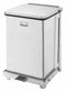Rubbermaid 7 gal Square Step Can, Metal, Silver - FGST7SSPL