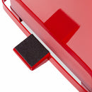 Rubbermaid 12 gal Square Step Can, Metal, Red - FGST12EPLRD