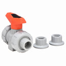 Georg Fischer Ball Valve, CPVC, Inline True Union, 2-Piece, Pipe Size 3/4 in - 163546343