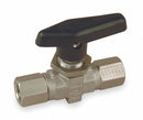 Parker Ball Valve, 316 Stainless Steel, Inline, 3-Piece, Pipe Size 1/2 in, Connection Type FNPT x FNPT - 8F-B8LJ2-SSP