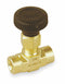 Parker Needle Valve, Straight, Brass, 1/4 In., FNPT - 4F-V6LK-B