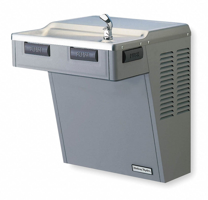 Halsey Taylor Refrigerated, Dispenser Design Wall, Water Cooler, Number of Levels 1, Front and Side Pushbar - HAC8PV-NF