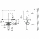 Halsey Taylor Non-Refrigerated, Dispenser Design Wall, Water Cooler, Number of Levels 1, Lever Handle - 74045405001