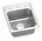 Elkay Elkay, Lustertone Classic Series, 12 in x 12 in, Stainless Steel, Single Bowl Drop-in Bar Sink - LR15173