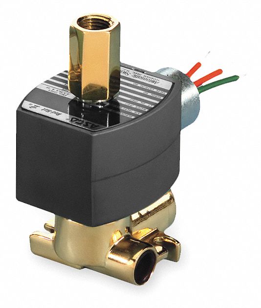 Redhat 24V DC Brass Solenoid Valve, Universal, 1/4