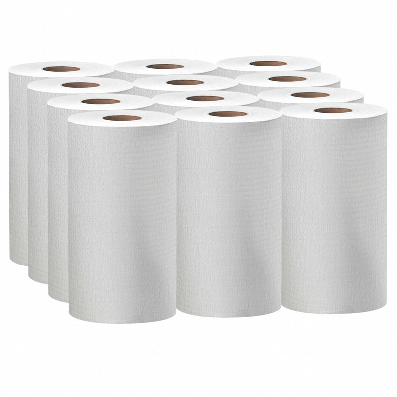 Wypall Dry Wipe Roll, WYPALL X60, 9-3/4 in x 13-1/2 in, Number of Sheets 130, White, PK 12 - 35401