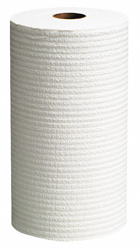 Wypall Dry Wipe Roll, WYPALL X60, 9-3/4 in x 13-1/2 in, Number of Sheets 130, White, PK 12 - 35401