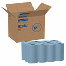 Wypall Dry Wipe Roll, WYPALL X60, 9-3/4 in x 13-1/2 in, Number of Sheets 130, Blue, PK 12 - 35411