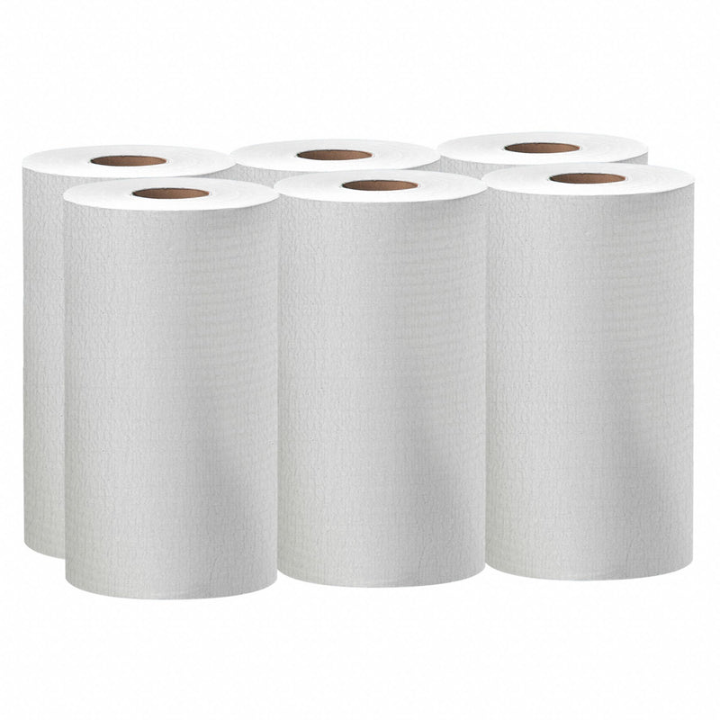 Wypall Dry Wipe Roll, WYPALL X60, 9-3/4 in x 13-1/2 in, Number of Sheets 130, White, PK 6 - 35421
