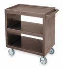 Cambro Service Cart, 500 lb. Load Capacity, Polyethylene, Brown, Polyurethane Caster Material - EABC2304S131
