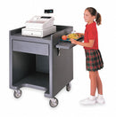 Cambro 28" x 28" x 39-1/2" Equipment Stand with Drawer, Black - EAES28110