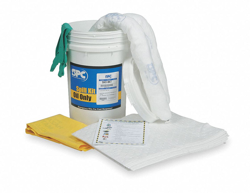Brady Spill Kit/Station, Bucket, Universal, 9.1 gal - SKA-BKT
