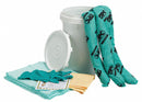Brady Spill Kit/Station, Bucket, Chemical, Hazmat, 9.1 gal - SKH-BKT