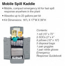 Brady Spill Kit/Station, Kaddie, Oil-Based Liquids, 22 gal - SKO-K2