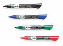Quartet Dry Erase Markers, Bullet, Marker Cap Capped, Barrel Type Original, Number of Markers 4, PK 4 - 5001-1MA