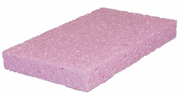 Tough Guy 3 5/8 in x 6 in Cellulose Sponge, Pink, 2PK - 2NTH4