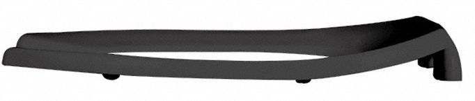 Bemis Elongated, Standard Toilet Seat Type, Open Front Type, Includes Cover No, Black - 1955CT-047