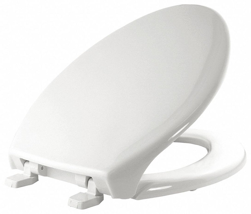Bemis Elongated, Standard Toilet Seat Type, Closed Front Type, Includes Cover Yes, White - 1900-000