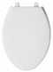 Bemis Elongated, Standard Toilet Seat Type, Open Front Type, Includes Cover Yes, White - 1950-000