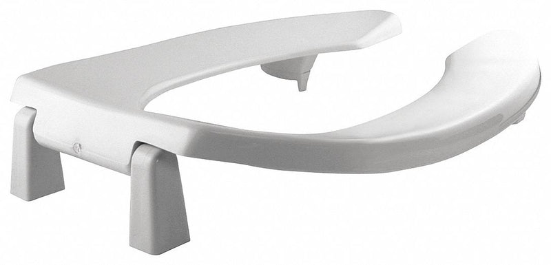 Bemis Elongated, Lift Toilet Seat Type, Open Front Type, Includes Cover No, White - 2L2155T-000